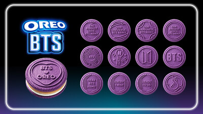 As BTS celebrates its 13th anniversary, the Limited Edition OREO & BTS Cookies feature 13 unique embossments designed by the band and dedicated to BTS fans.