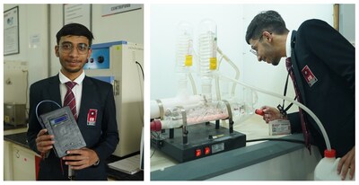 Bhuwan Dawar: One of the research students who developed this smart pyranometer system at Chandigarh University