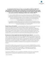 Les Laboratoires Pierre Fabre ont reçu un avis positif du CHMP pour BRAFTOVI® (encorafenib) en association avec le cetuximab et FOLFOX (fluorouracile, leucovorine et oxaliplatine) comme traitement de première ligne chez les patients adultes atteints d'un cancer colorectal métastatique (CCRm) avec mutation BRAFV600E