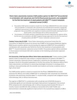 Pierre Fabre Laboratories erhält positives Gutachten des CHMP für BRAFTOVI® (Encorafenib) in Kombination mit Cetuximab und FOLFOX (Fluorouracil, Leucovorin und Oxaliplatin) zur Erstlinienbehandlung erwachsener Patienten mit BRAFV600E-mutiertem metastasierendem kolorektalen Karzinom (mCRC)