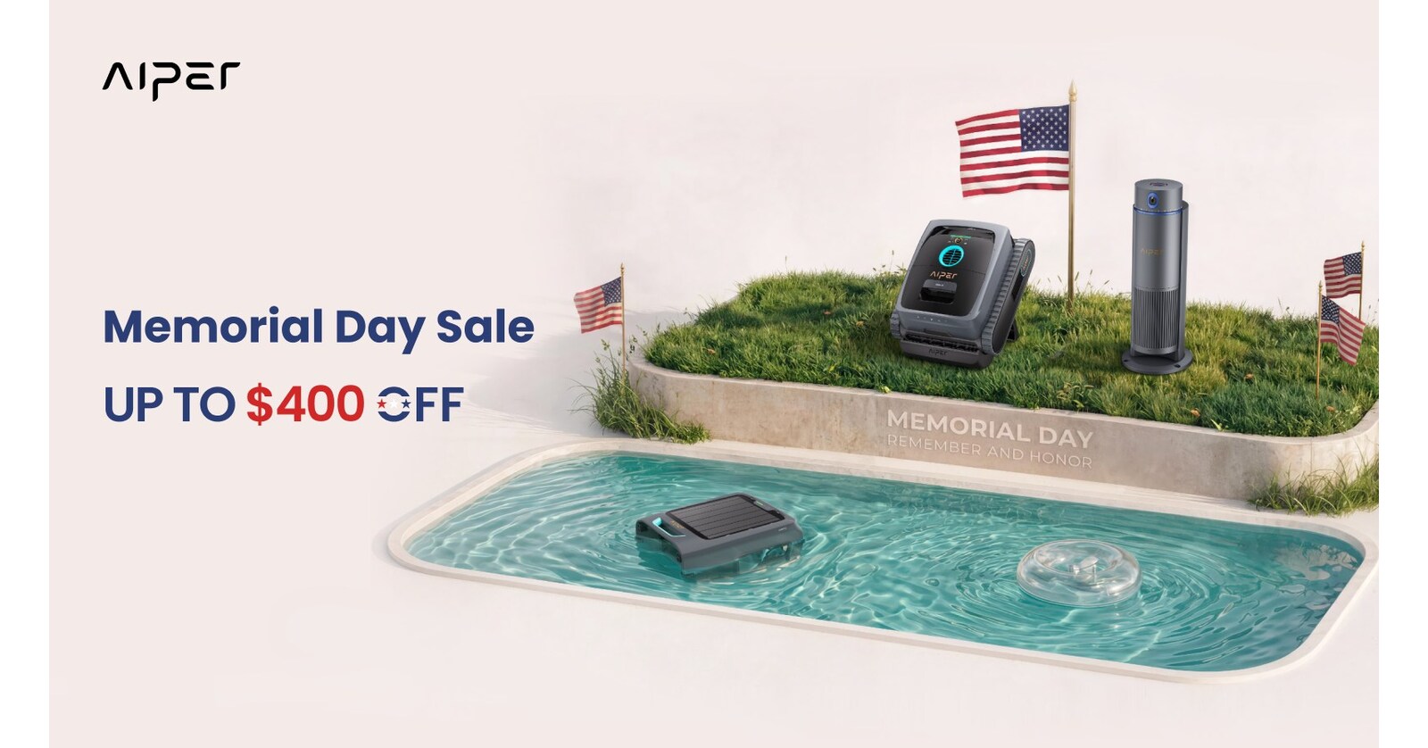 Aiper Celebrates the Start of Summer with Memorial Day Savings on Smart Outdoor Living Solutions