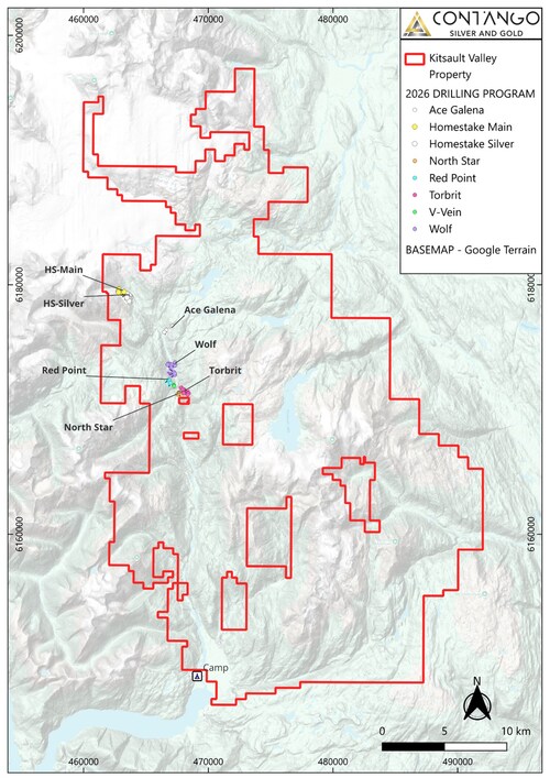 2026 Kitsault Valley Silver-Gold Project Drill Program (CNW Group/Contango Silver & Gold Inc.) 2026 Kitsault Valley Silver-Gold Project Drill Program (CNW Group/Contango Silver & Gold Inc.)