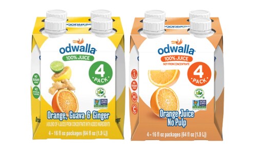 As part of the expansion, Odwalla® is introducing a new 16 fl. oz. four-pack format in two varieties: 100% Orange and Orange, Guava & Ginger, designed to meet consumer demand for convenient, multi-pack options. As part of the expansion, Odwalla® is introducing a new 16 fl. oz. four-pack format in two varieties: 100% Orange and Orange, Guava & Ginger, designed to meet consumer demand for convenient, multi-pack options.