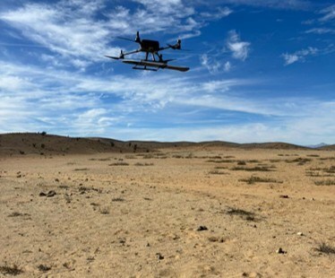 Drone conducting property-wide magnetic survey at Super Copper’s Castilla property, May 2026 (CNW Group/Super Copper Corp.)