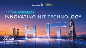 Dinto Solar Showcases Next-Generation 1/3-Cut and Vertical HJT Modules at Intersolar Europe 2026