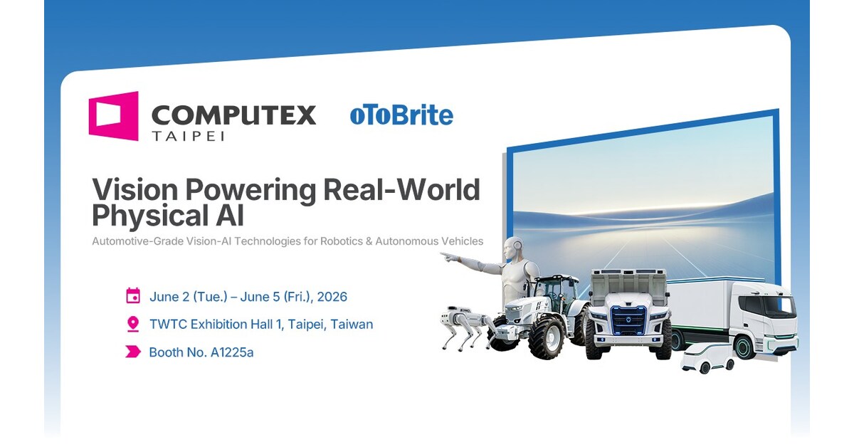 oToBrite and Turing Drive Showcase Physical AI Unmanned Vehicle Applications at COMPUTEX 2026