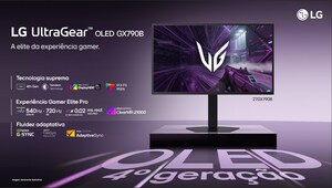 LG lança monitor OLED UltraGear 27GX790B de até 720Hz no Brasil