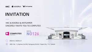 HKC Corporation Limited to Showcase World-First Display Technologies from HKC, ANTGAMER and KOORUI at COMPUTEX TAIPEI 2026
