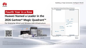 Huawei Named a Leader in the 2026 Gartner® Magic Quadrant™ for Enterprise Wired and Wireless LAN Infrastructure for the Fourth Year in a Row