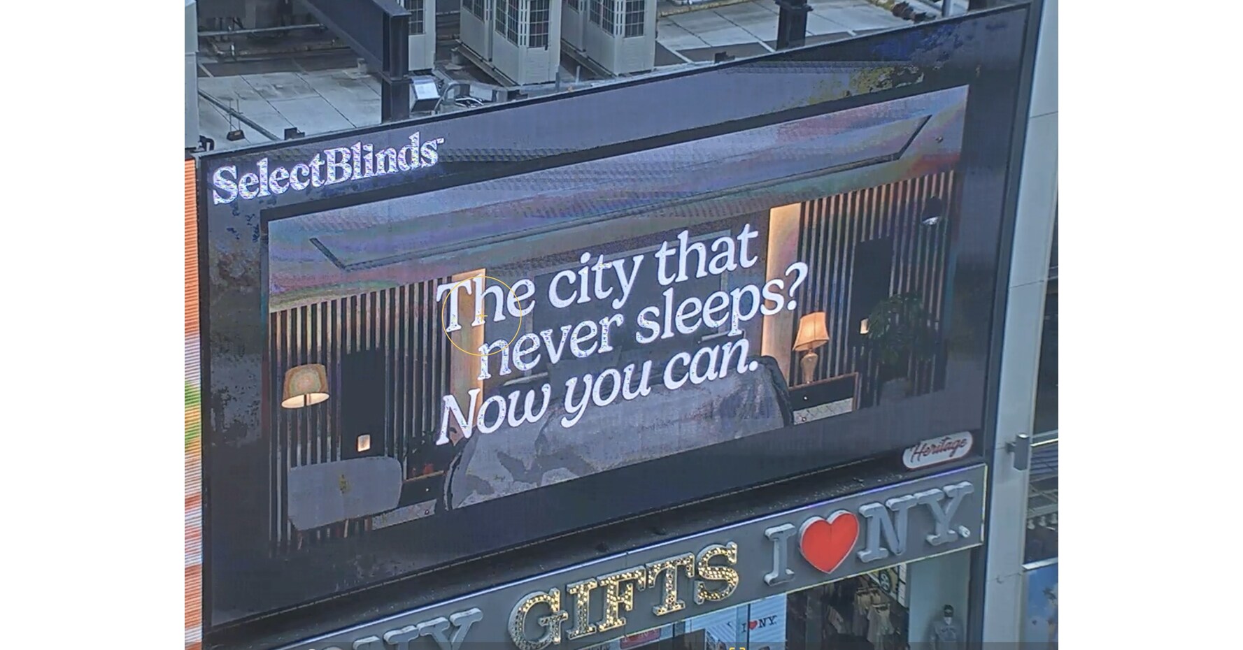 SelectBlinds Lights Up Times Square With Summer Room Darkening Campaign