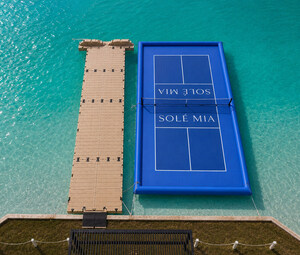 InflatableIsland.co Delivers First-of-Its-Kind Floating Pickleball Court to SoLé Mia Luxury Resort in North Miami