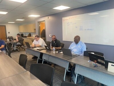 Our team in the “war room”