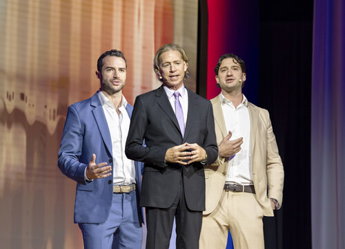 Remy Garson (left), Marc Garson (center), and Cole Garson (right)
