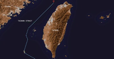 Seasat’s Lightfish voyage through the Taiwan Strait. Seasat’s Lightfish voyage through the Taiwan Strait.
