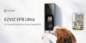 EZVIZ brings up a new smart entry solution with the EP8 Ultra video doorbell, upgrading doorways with dual-lens technology and an interactive screen