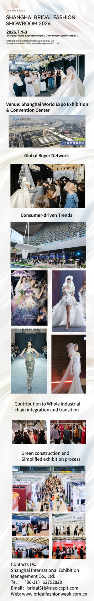 East Meets West: Shanghai Bridal Fashion Showroom 2026 Elevates the Bridal Industry with 25 Years of Heritage &amp; Global Vision