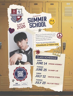 Global Award-Winning "Skyview High Summer School" Returns to Queens with TEEN TOP's Changjo and Expanded Immersive Asian Cultural Experiences