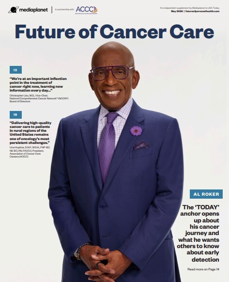 The cover of the Future of Cancer Care campaign The cover of the Future of Cancer Care campaign