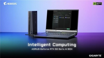 기가바이트 AORUS GeForce RTX™ 50 시리즈 AI BOX, 울트라북 노트북에 데스크톱급 컴퓨팅 성능과 접근성 높은 AI 생태계 제공