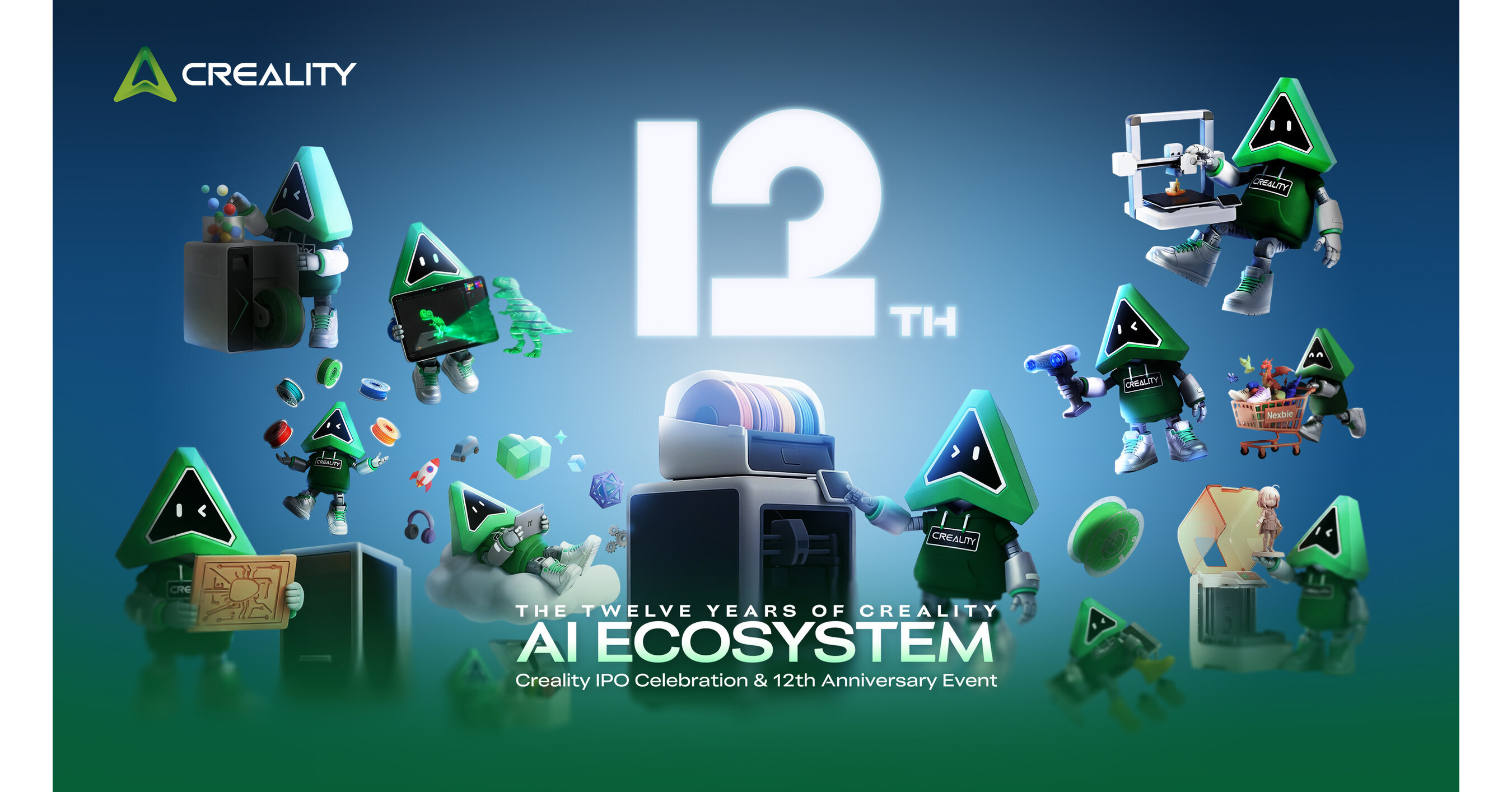 Creality отмечает 12 лет с расширением экосистемы KliTek™ и искусственного интеллекта