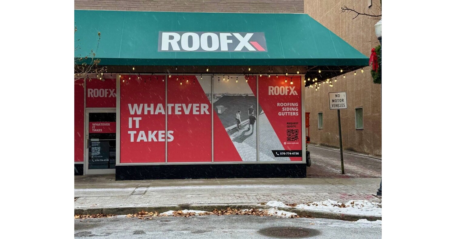ROOFX Roofing Expands Presence in Pennsylvania with Williamsport Showroom