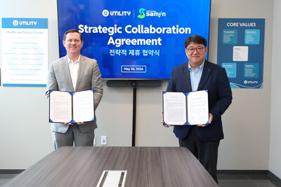 Parker Meeks, CEO of Utility Global and Ho Young JEONG, CEO of SAMJIN E&I