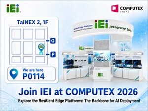 IEI Showcases Resilient Edge AI Platforms at COMPUTEX 2026: Advancing AI Deployment Across Industrial Applications
