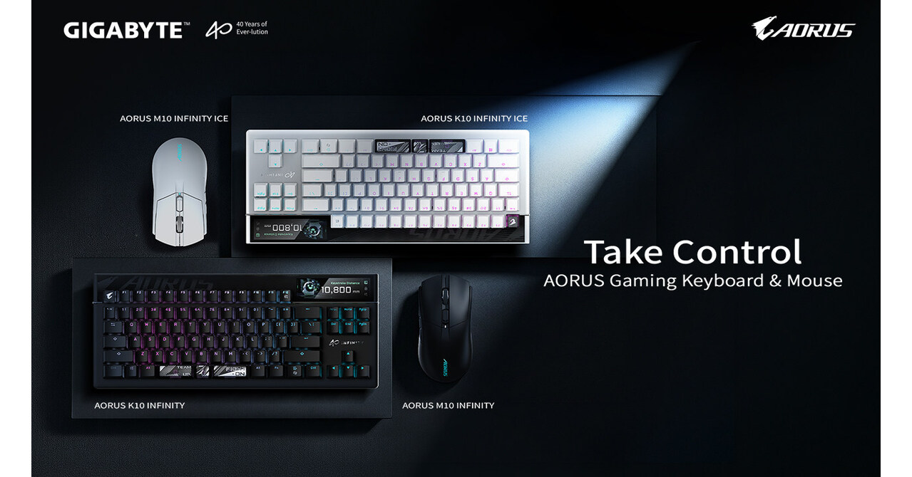 GIGABYTE presenta los periféricos gamingde nueva generación K10 INFINITY y M10 INFINITY de AORUS en COMPUTEX 2026 GIGABYTE presenta los periféricos gamingde nueva generación K10 INFINITY y M10 INFINITY de AORUS en COMPUTEX 2026