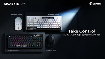 GIGABYTE เผยโฉมอุปกรณ์เกมมิ่งรุ่นใหม่ล่าสุด ทั้งคีย์บอร์ด AORUS K10 INFINITY และเมาส์ M10 INFINITY. ในงานCOMPUTEX 2026