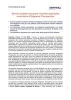 Servier projette d'acquérir l'activité dystrophie musculaire d'Edgewise Therapeutics