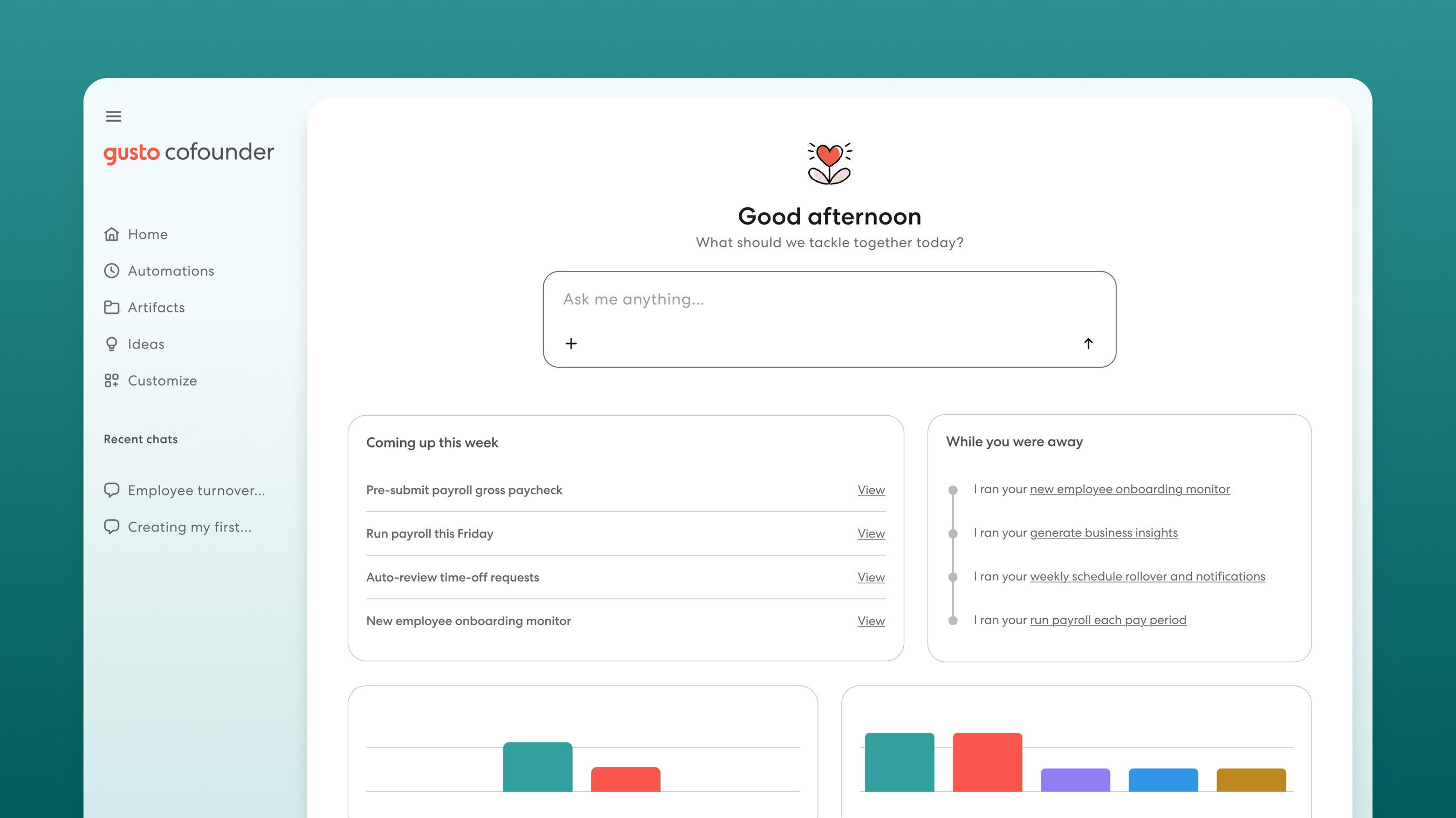 Gusto Launches Cofounder, an AI Teammate Purpose-Built for Small Business — GLOBAL — Aslikannih