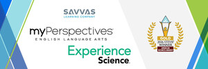 Savvas Wins 2026 Gold Stevie Awards for Experience Science and myPerspectives English Language Arts Programs