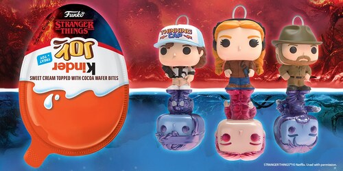The iconic treat-plus-toy teams up with Netflix's Stranger Things and Funko® to bring fan-favorite characters from Hawkins to ​U.S retailers ​this spring