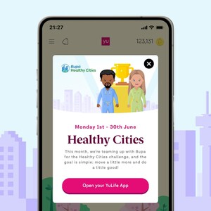 YuLife turns June into a movement for good, bringing Bupa's Healthy Cities programme to its full UK member base