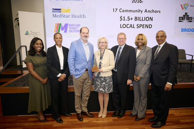 The Coalition, along with D.C. Mayor Muriel Bowser, recognized MedStar Health’s investment in locally owned companies with the Community Impact Anchor Award.