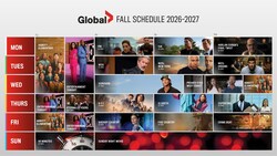 Global TV Fall 2026 Schedule Grid (CNW Group/Corus Entertainment Inc.)