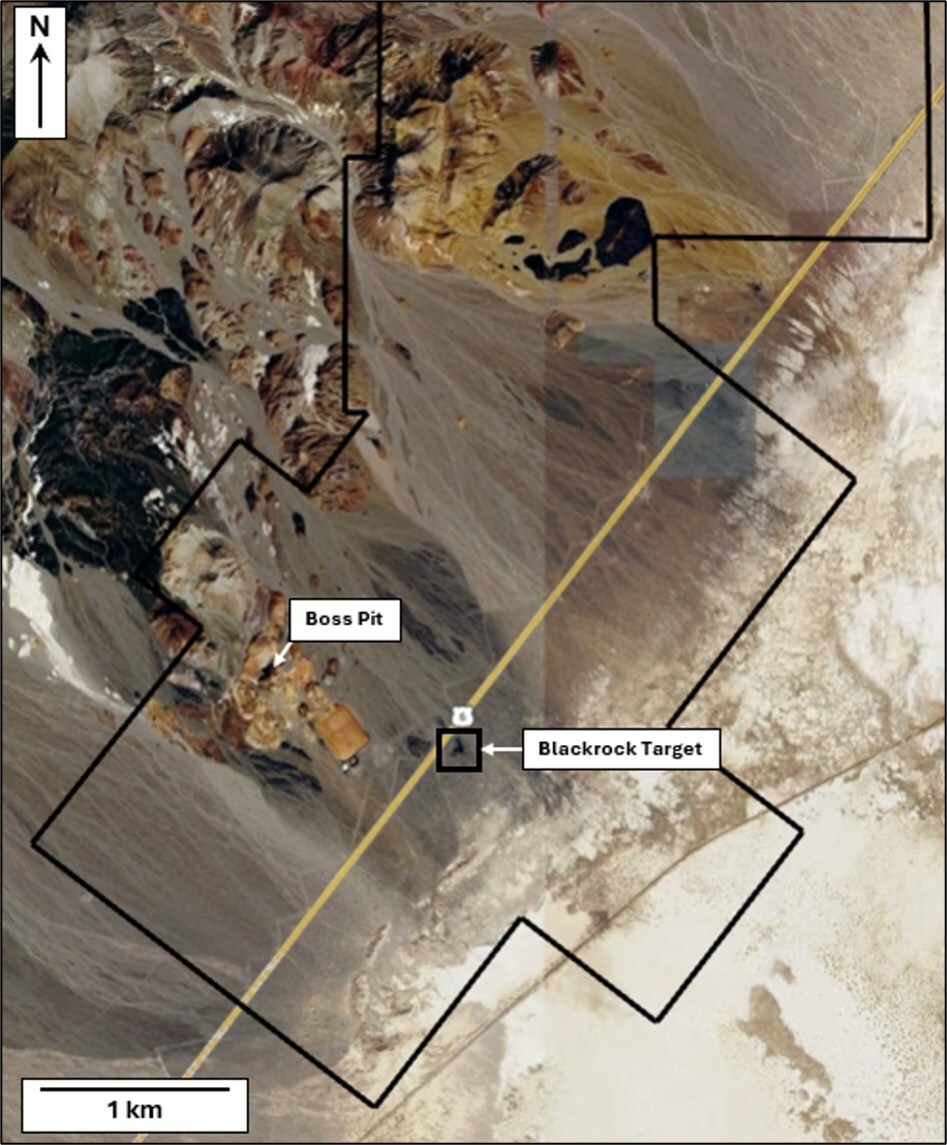 Plan map of the Castle Zone at the south end of the Eastside land position showing the location of the Blackrock Target outcrop (CNW Group/A2 Gold Corp) Plan map of the Castle Zone at the south end of the Eastside land position showing the location of the Blackrock Target outcrop (CNW Group/A2 Gold Corp)