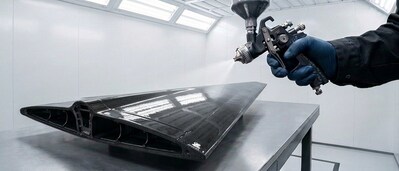 ApexShield 3000 applied to a carbon composite drone wing.