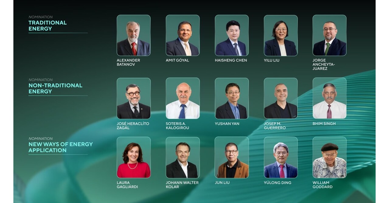 The 2026 Global Energy Prize shortlist released
