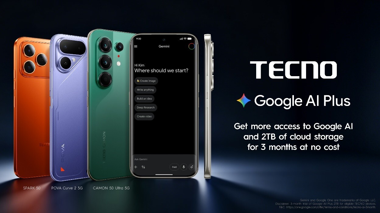 Infinix offers 3 months of Google AI Plus with eligible devices