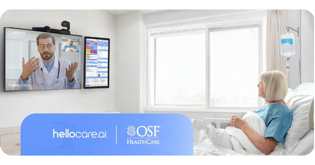 OSF HealthCare Will Roll Out hellocare.ai Intelligent Hospital Rooms Across All 16 Hospitals