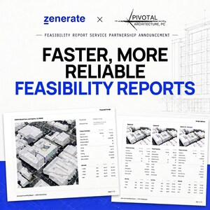 Zenerate and Pivotal Architecture Join Forces to Accelerate Early-Stage Real Estate Development Planning