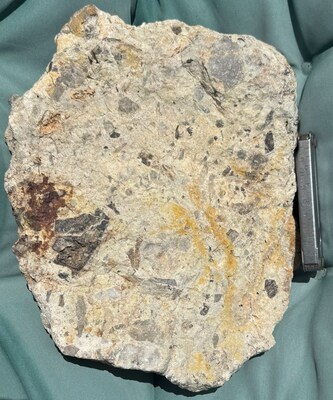 Figure 3 – Silicified Polymictic Volcanic Breccia at Mineral Mountain. (CNW Group/Black Mammoth Metals Corp)