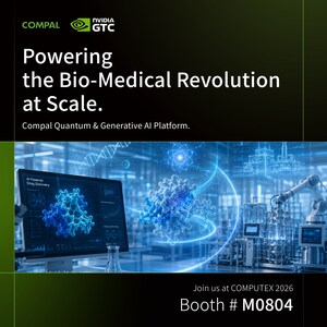【COMPUTEX 2026】Compal Integrates Quantum Technology and AI - Partnering with Top Universities and Pharmaceutical Firms to Build a Biotech AI Platform