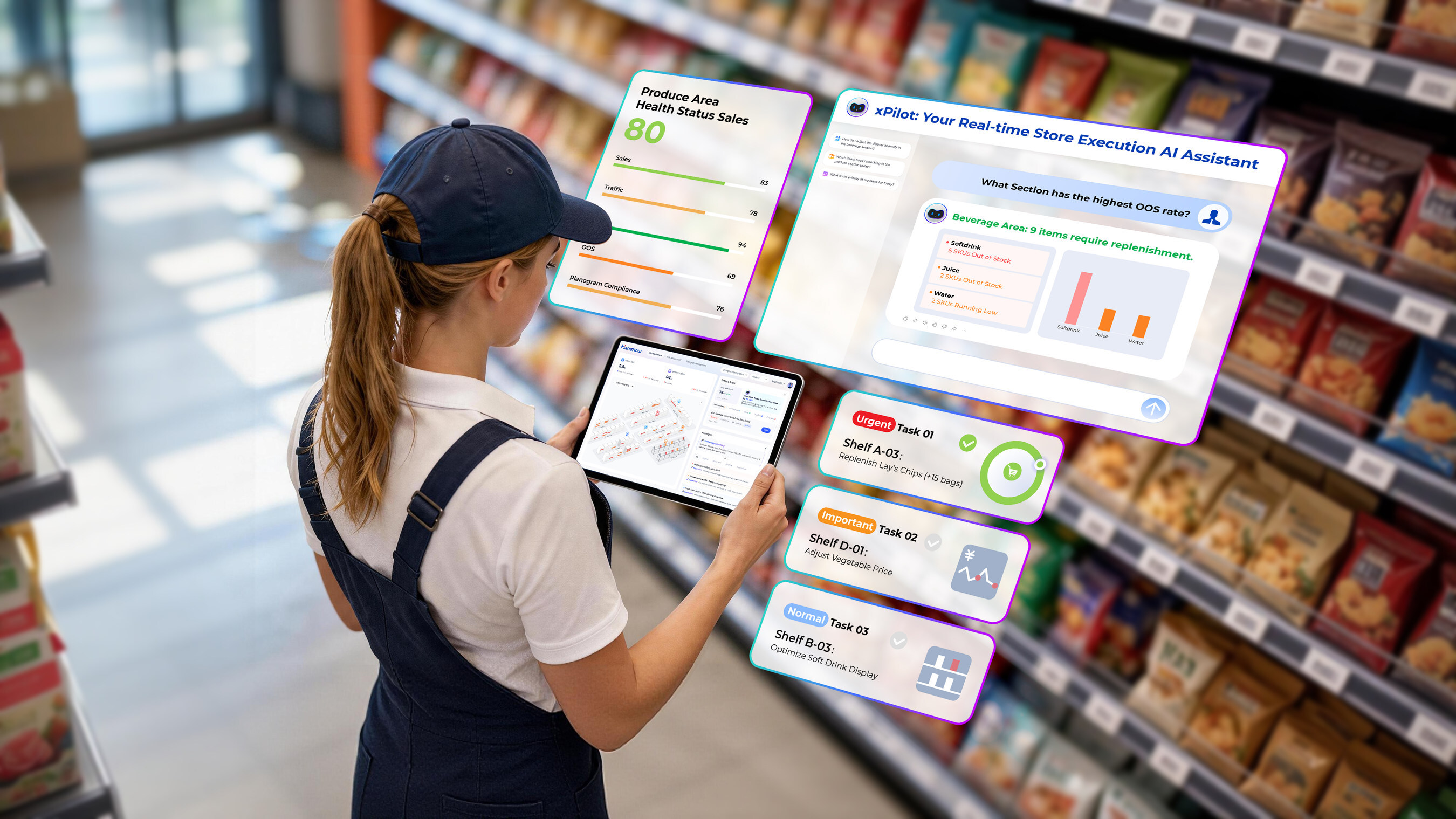 Hanshow dévoile xPilot en collaboration avec Microsoft, un assistant d'exécution opérationnelle en magasin alimenté par l'IA
