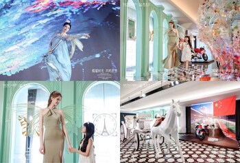 A live artistic performance brings Aphranel®’s brand philosophy, “The Poetics of Time,” to life.