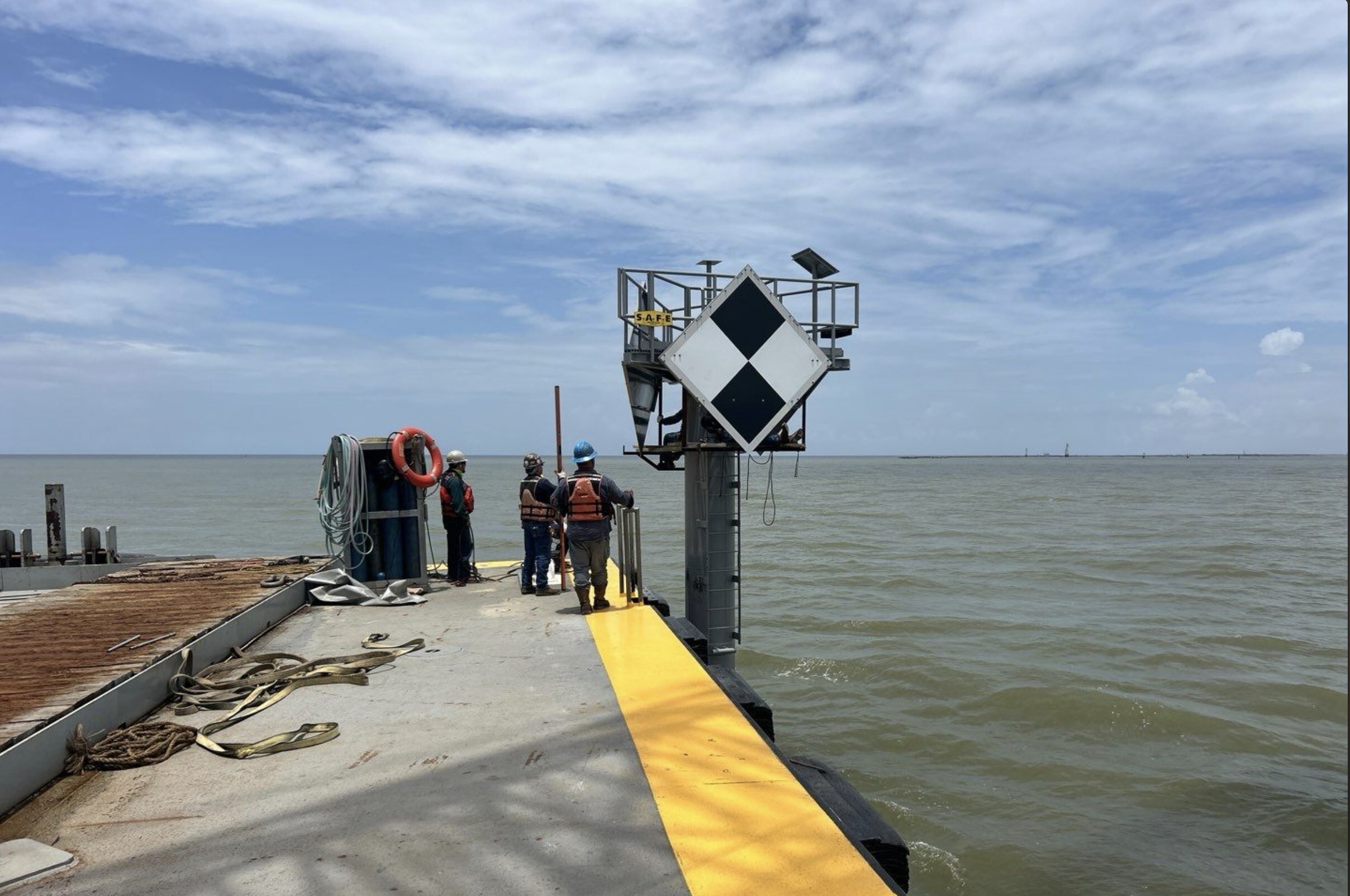 S.A.F.E. Structure Designs Completes Critical U.S. Coast Guard Navigation Infrastructure Project at Southwest Pass