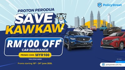 Proton Perodua Save Kaw Kaw: PolicyStreet Tawar Diskaun RM100 untuk Insurans Kereta Proton dan Perodua