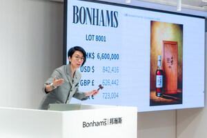 BONHAMS HONG KONG SETS NEW WORLD AUCTION RECORD FOR A BOTTLE OF JAPANESE WHISKY