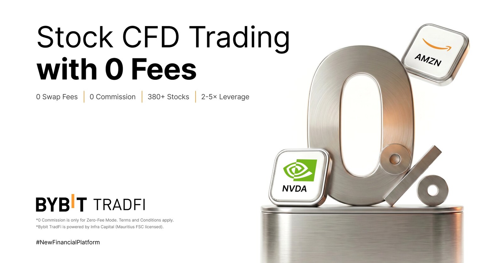 Bybit TradFi Doubles Down on Zero-Fee Stock CFD Trading: 0 Commission + 0 Swap Fee